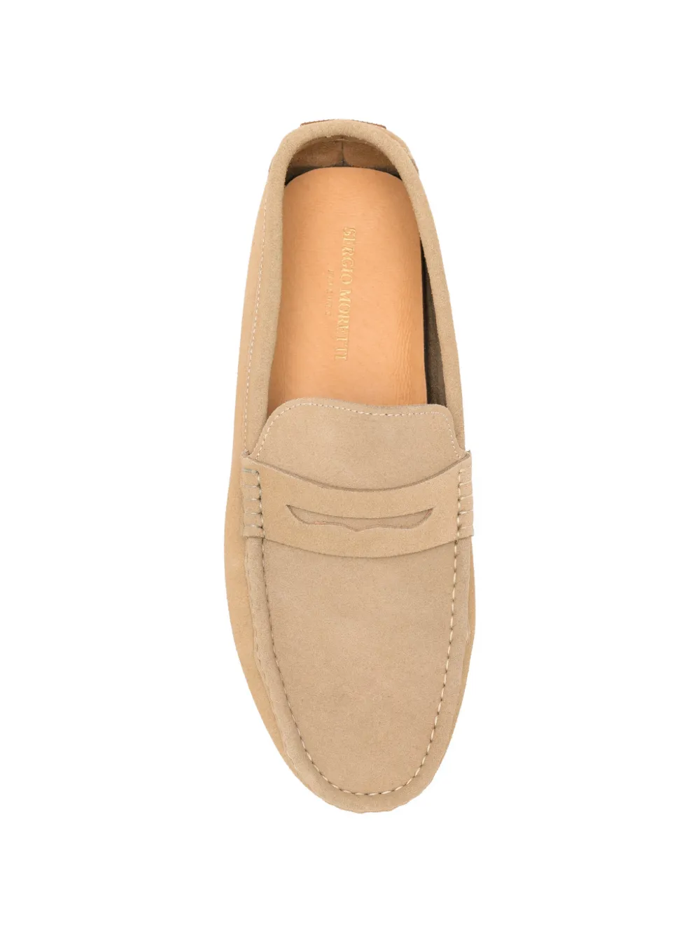 SERGIO MORETTI FIRENZE Suède loafers Beige