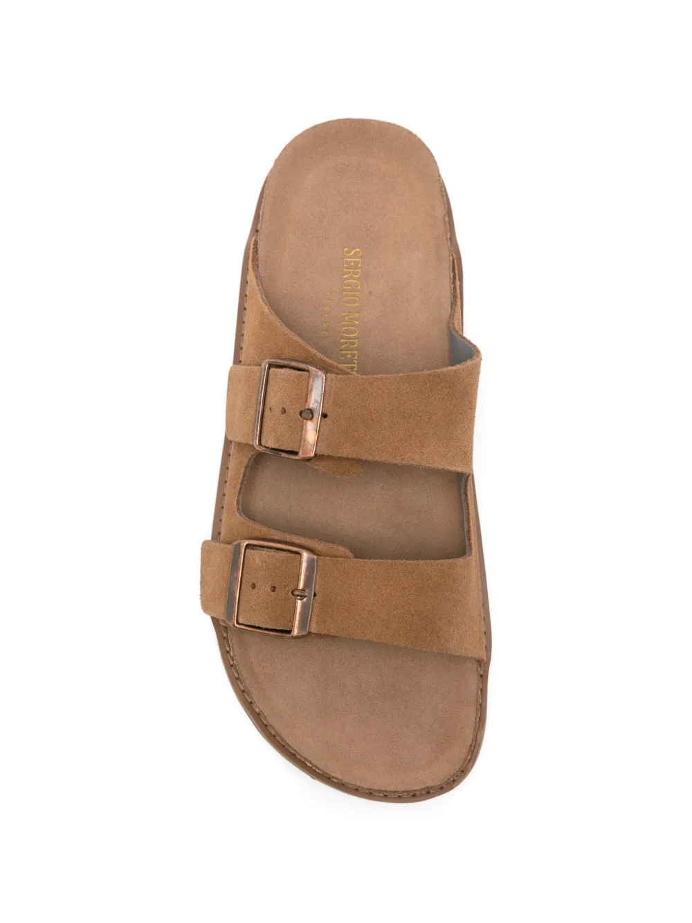SERGIO MORETTI FIRENZE Sandalen met gesp Bruin