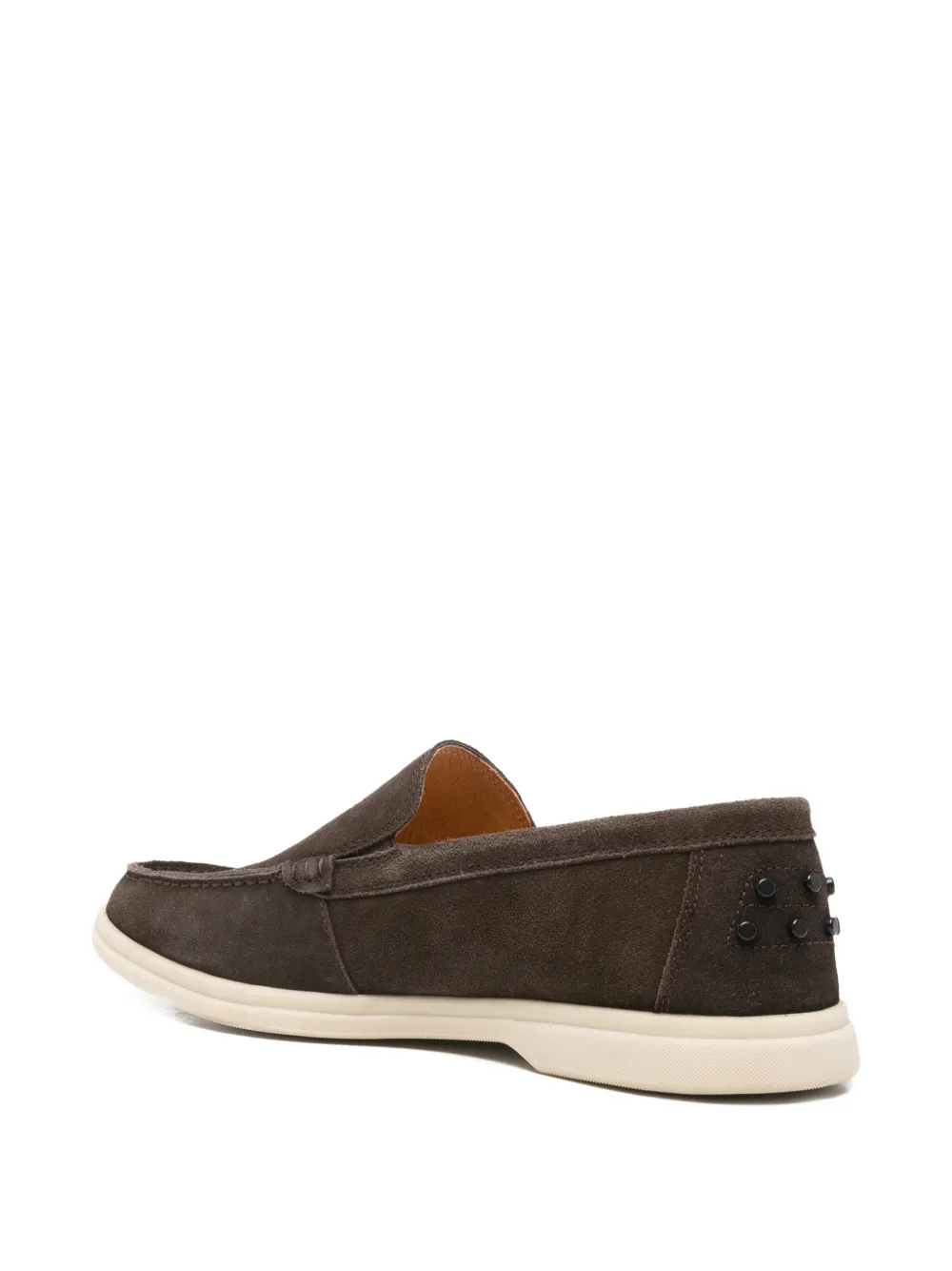 SERGIO MORETTI FIRENZE suede slip-on loafers Bruin