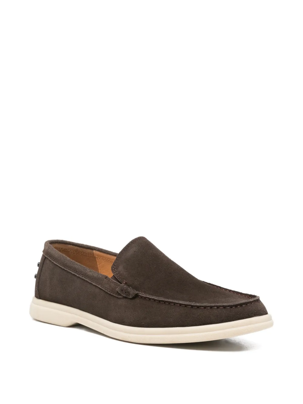 SERGIO MORETTI FIRENZE suede slip-on loafers Bruin