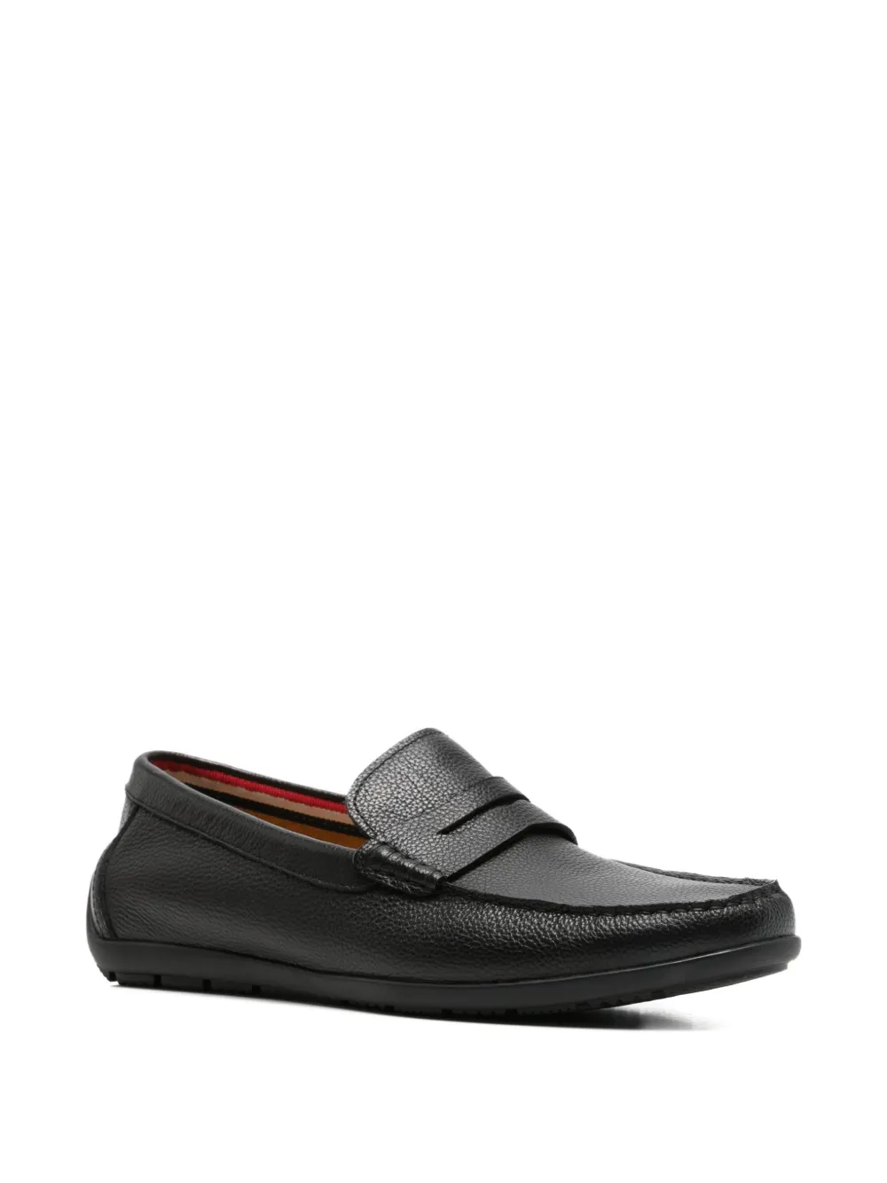 SERGIO MORETTI FIRENZE Leren loafers Zwart