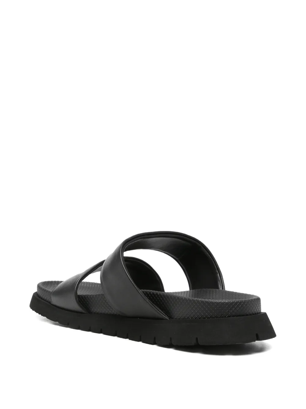 SERGIO MORETTI FIRENZE Sandalen met dubbele bandjes Zwart