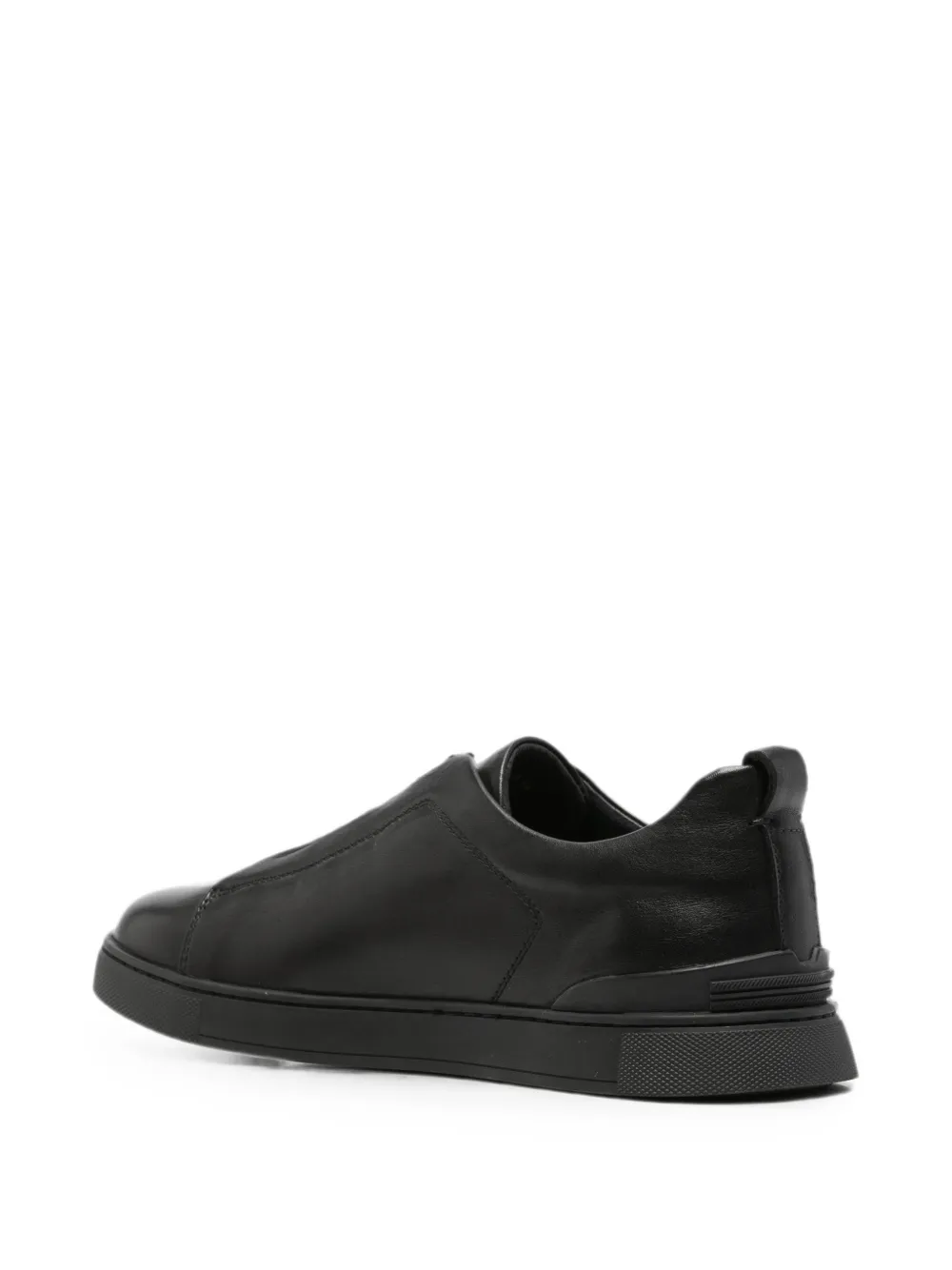 SERGIO MORETTI FIRENZE Leren sneakers Zwart