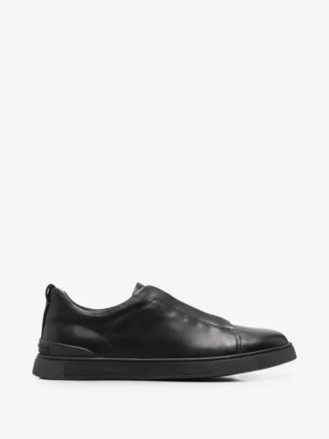 SERGIO MORETTI FIRENZE slip-on leather sneakers