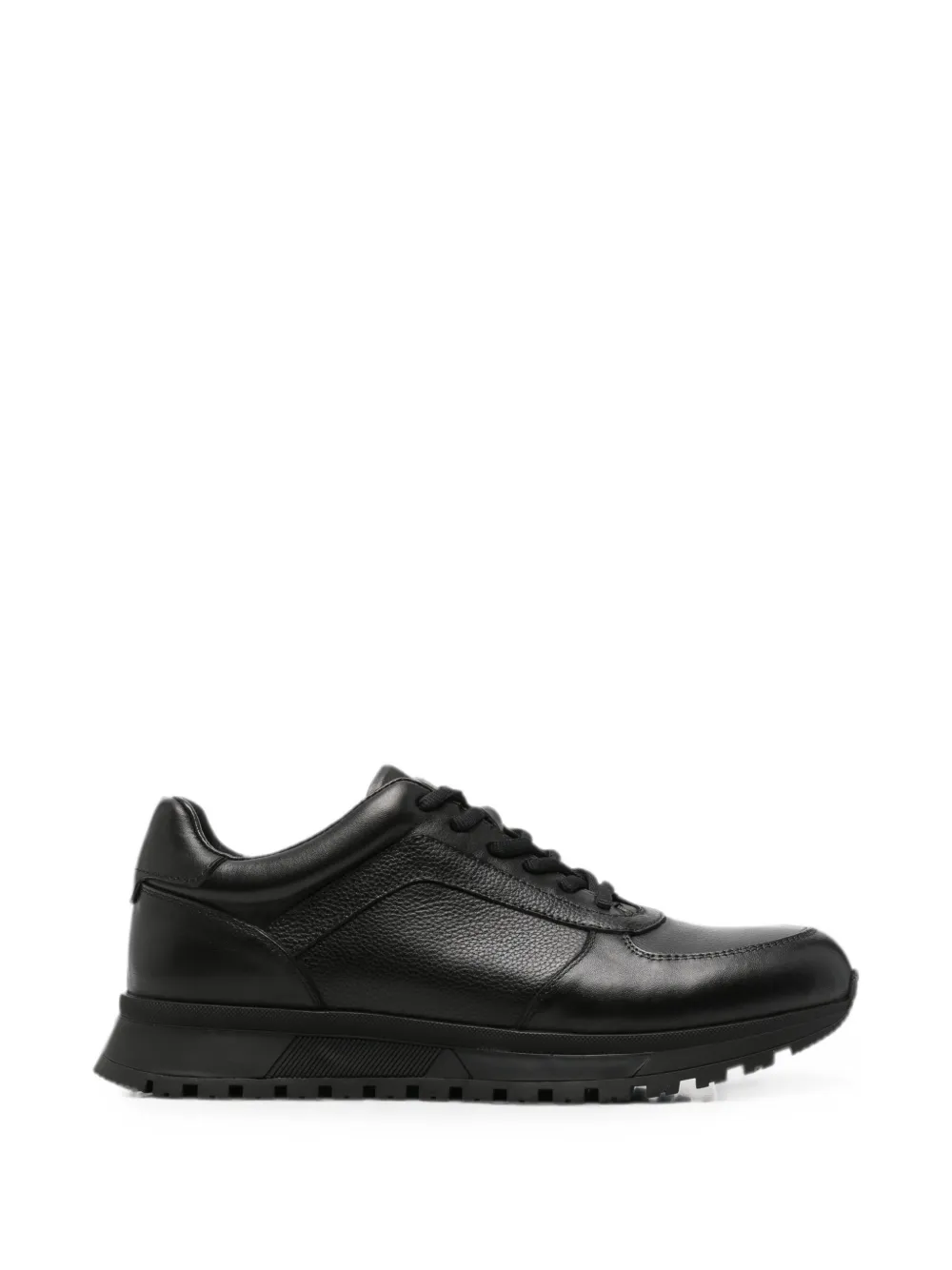 SERGIO MORETTI FIRENZE Sneakers con inserti in pelle - Nero