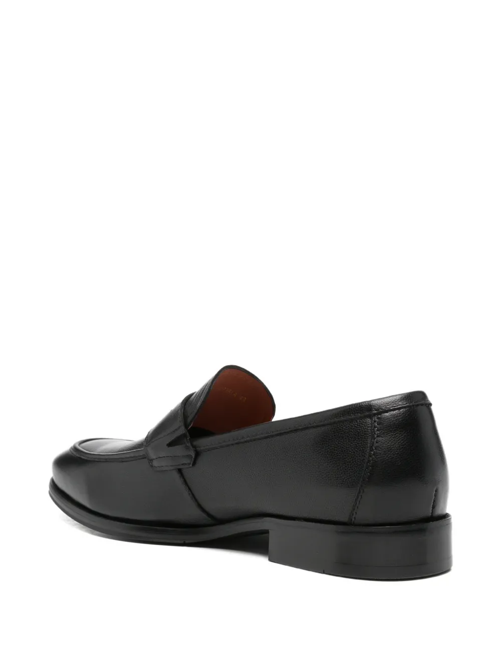 SERGIO MORETTI FIRENZE leather loafers Zwart