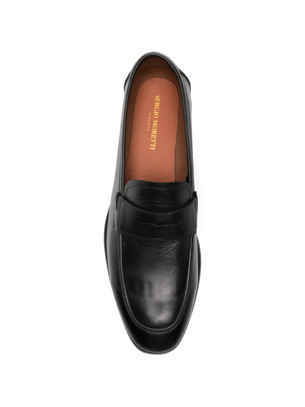 SERGIO MORETTI FIRENZE leather loafers Zwart