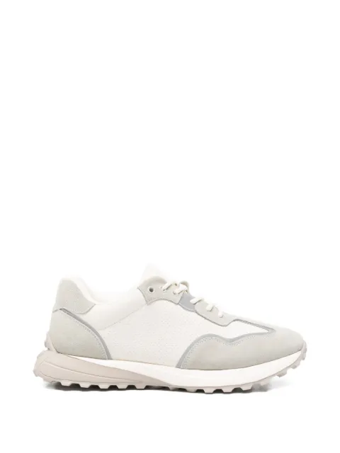 SERGIO MORETTI FIRENZE suede-panel sneakers