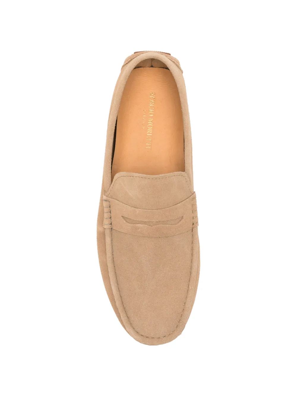 SERGIO MORETTI FIRENZE Suède loafers Beige