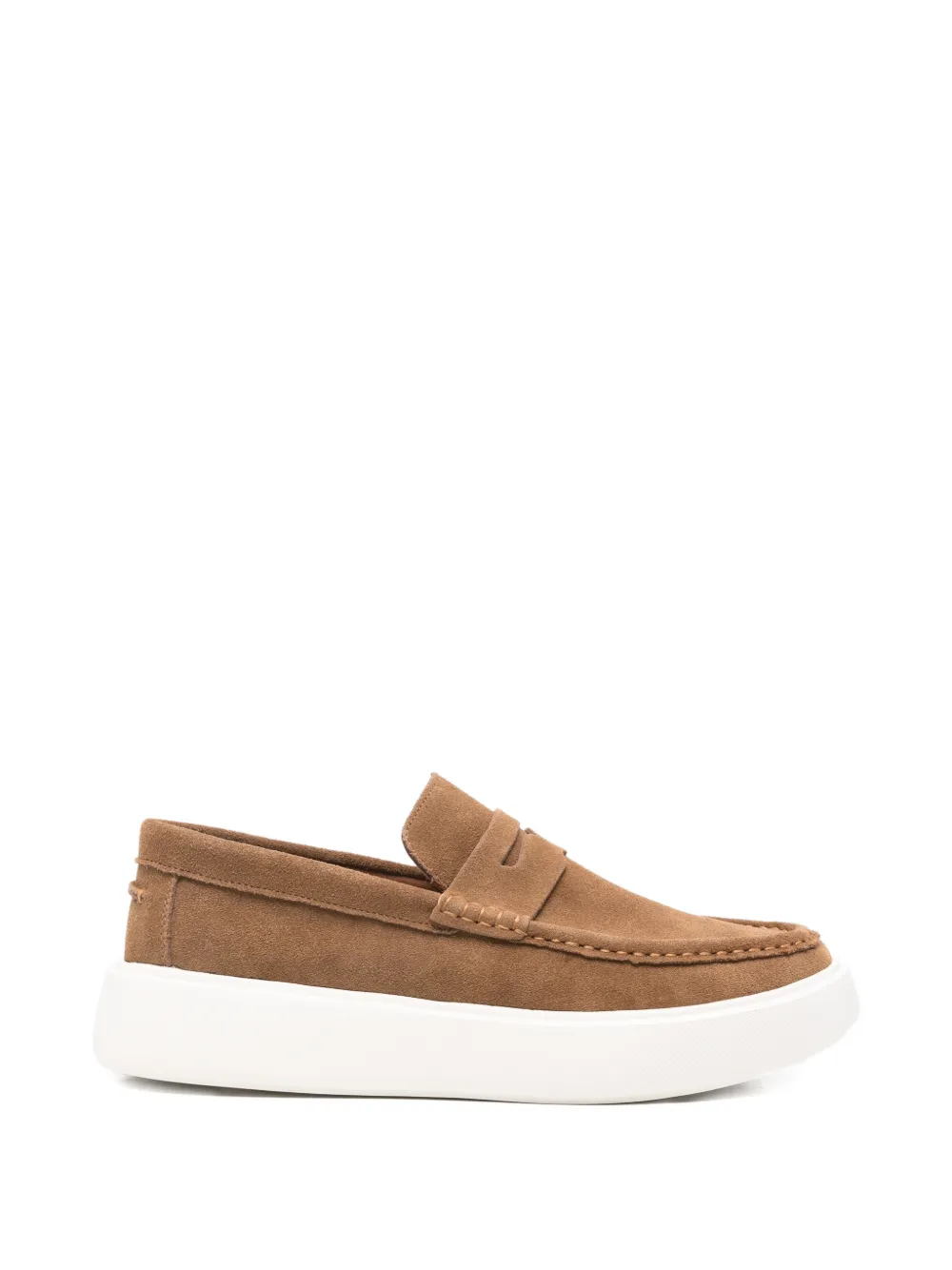 SERGIO MORETTI FIRENZE suede loafers - Marrone