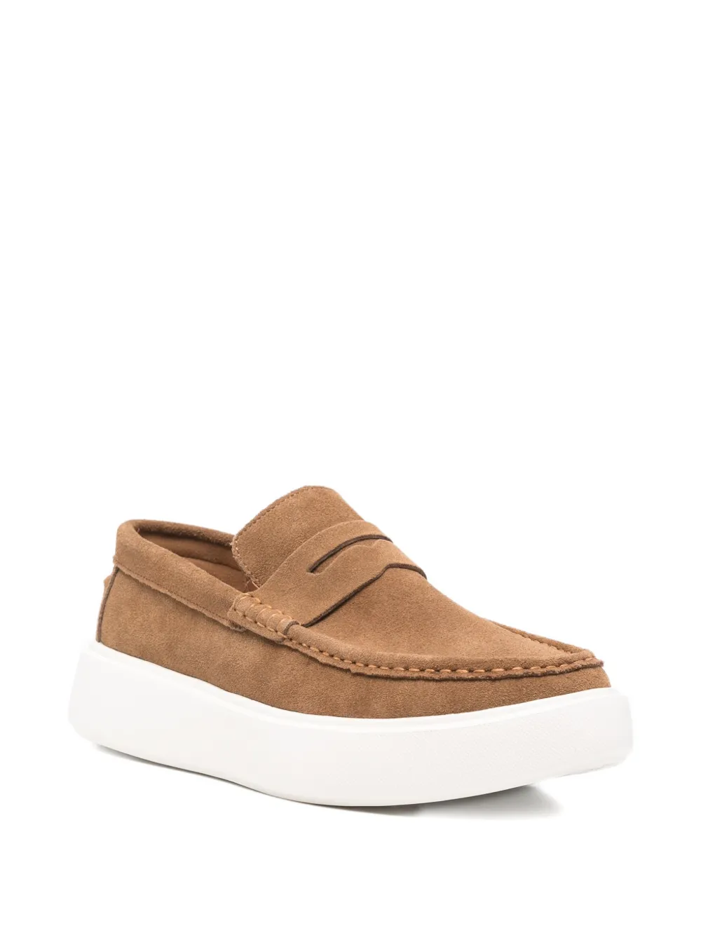 SERGIO MORETTI FIRENZE suede loafers Bruin