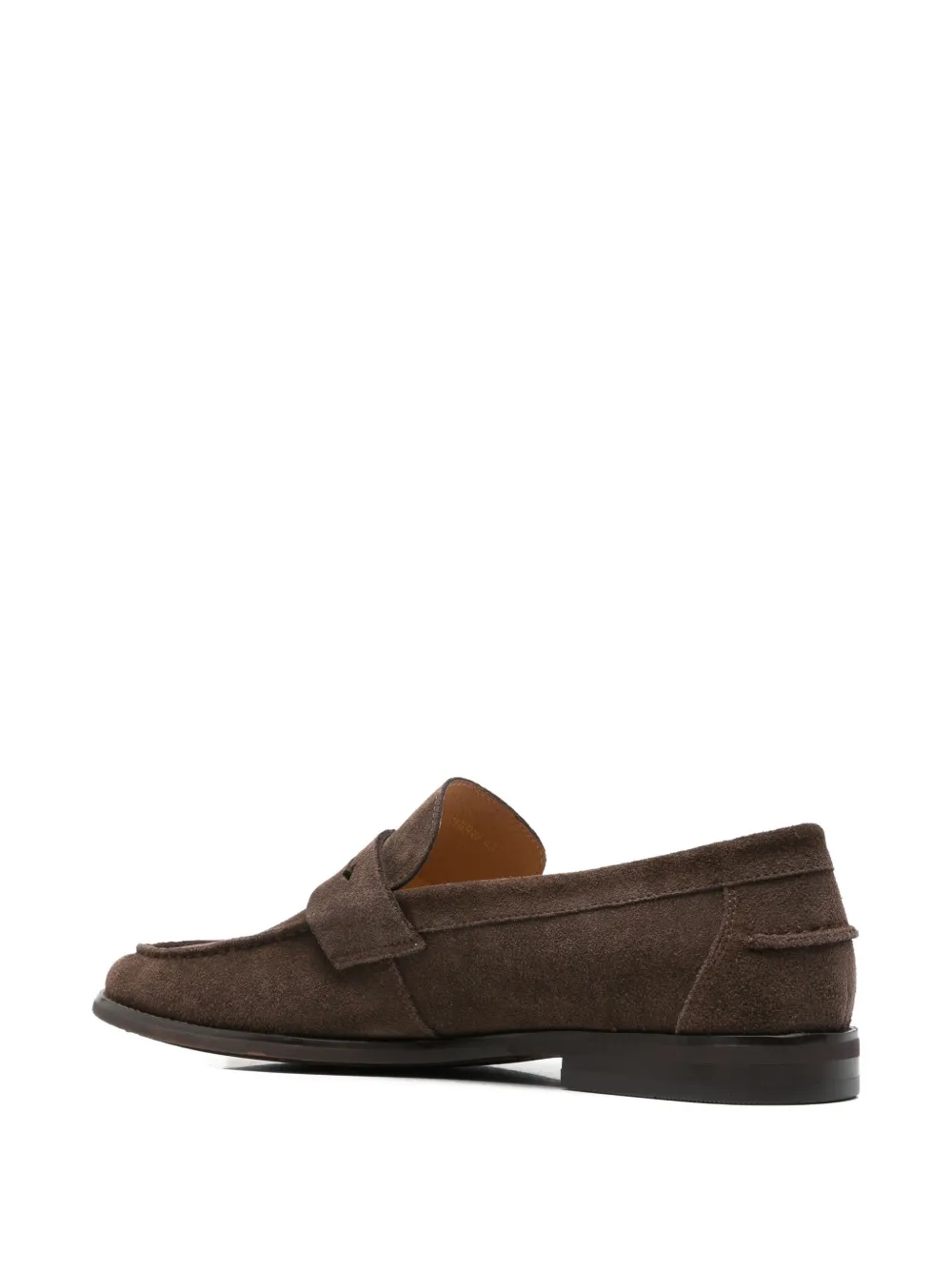 SERGIO MORETTI FIRENZE suede penny loafers Bruin