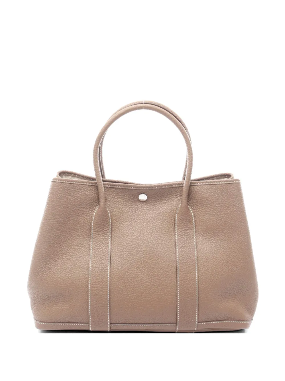 Hermès Pre-Owned 2019 PM Garden Party Etoupe Negonda-leather tote bag - Brown