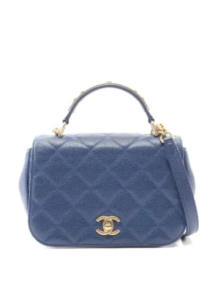 CHANEL Pre-Owned 1997 デニム マトラッセ ショルダーバッグ | ブルー