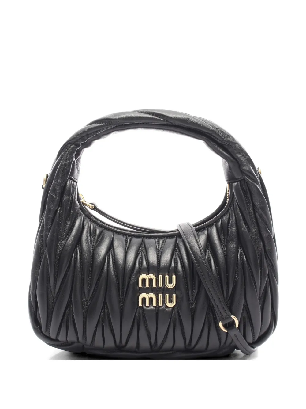 Miu Miu Pre-Owned 2020s Wander matelassé tote bag - Nero