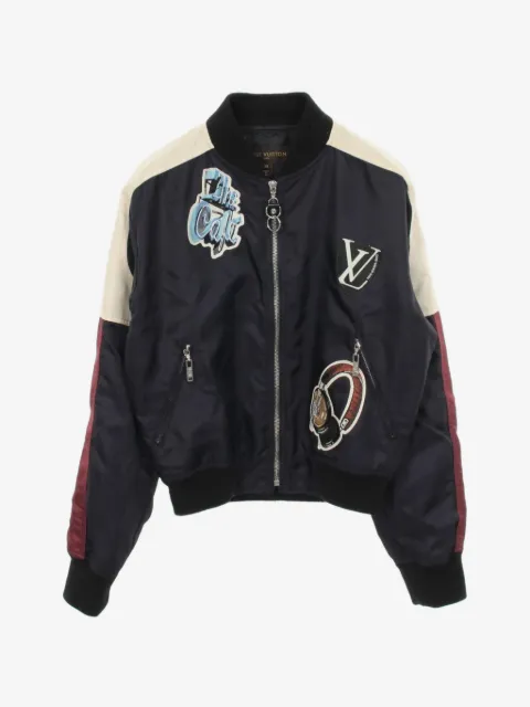 Louis Vuitton Pre-Owned 2000s patch-detail bomber jacket