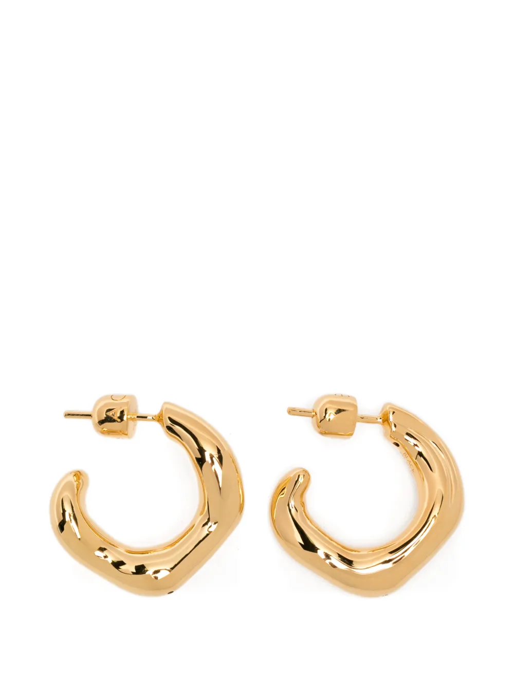 Maria Black Anil wavy hoop-design earrings - Gold