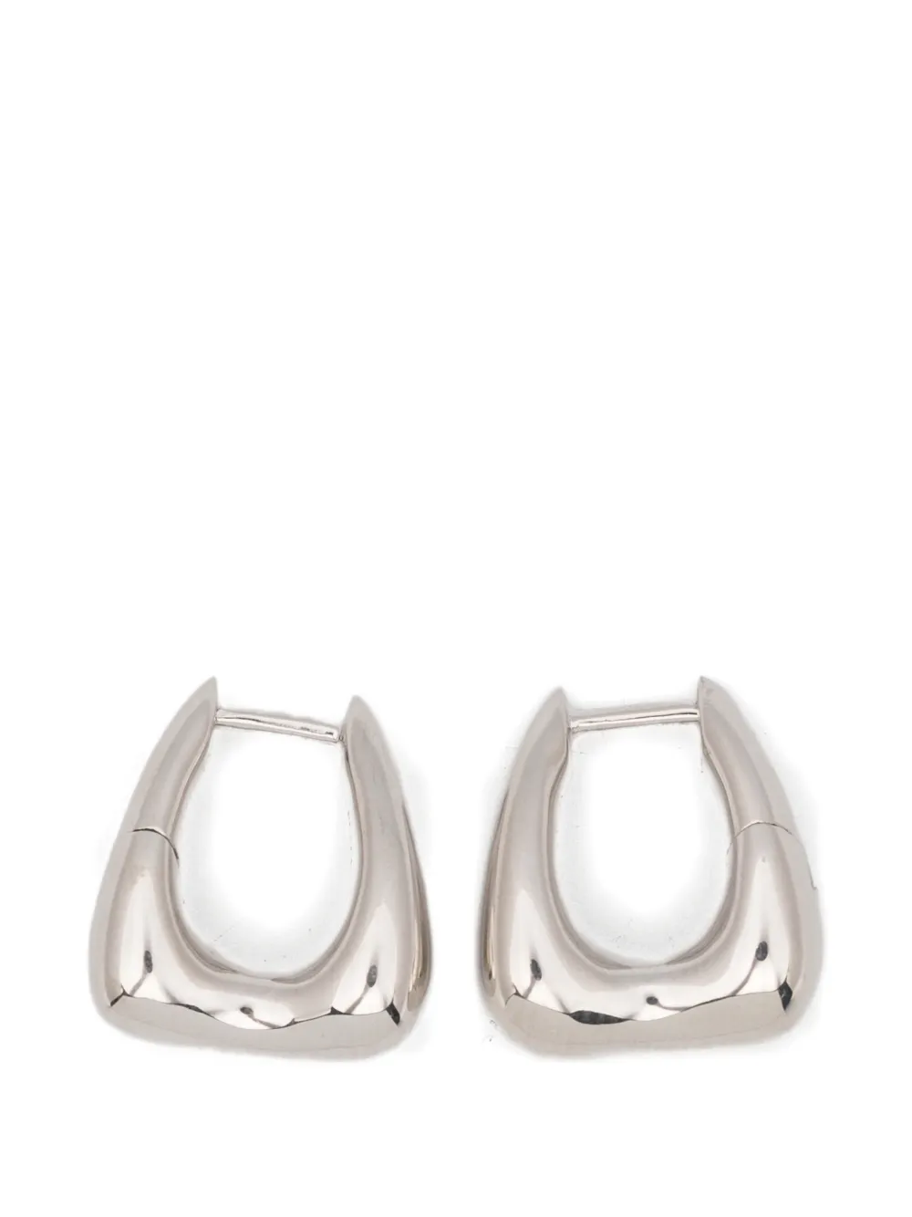 Maria Black Satchel Bend huggie earrings - Argento