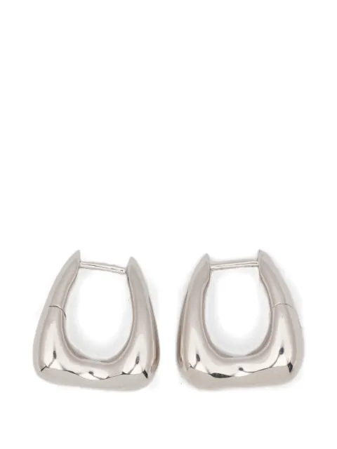 Maria Black Satchel Bend huggie earrings