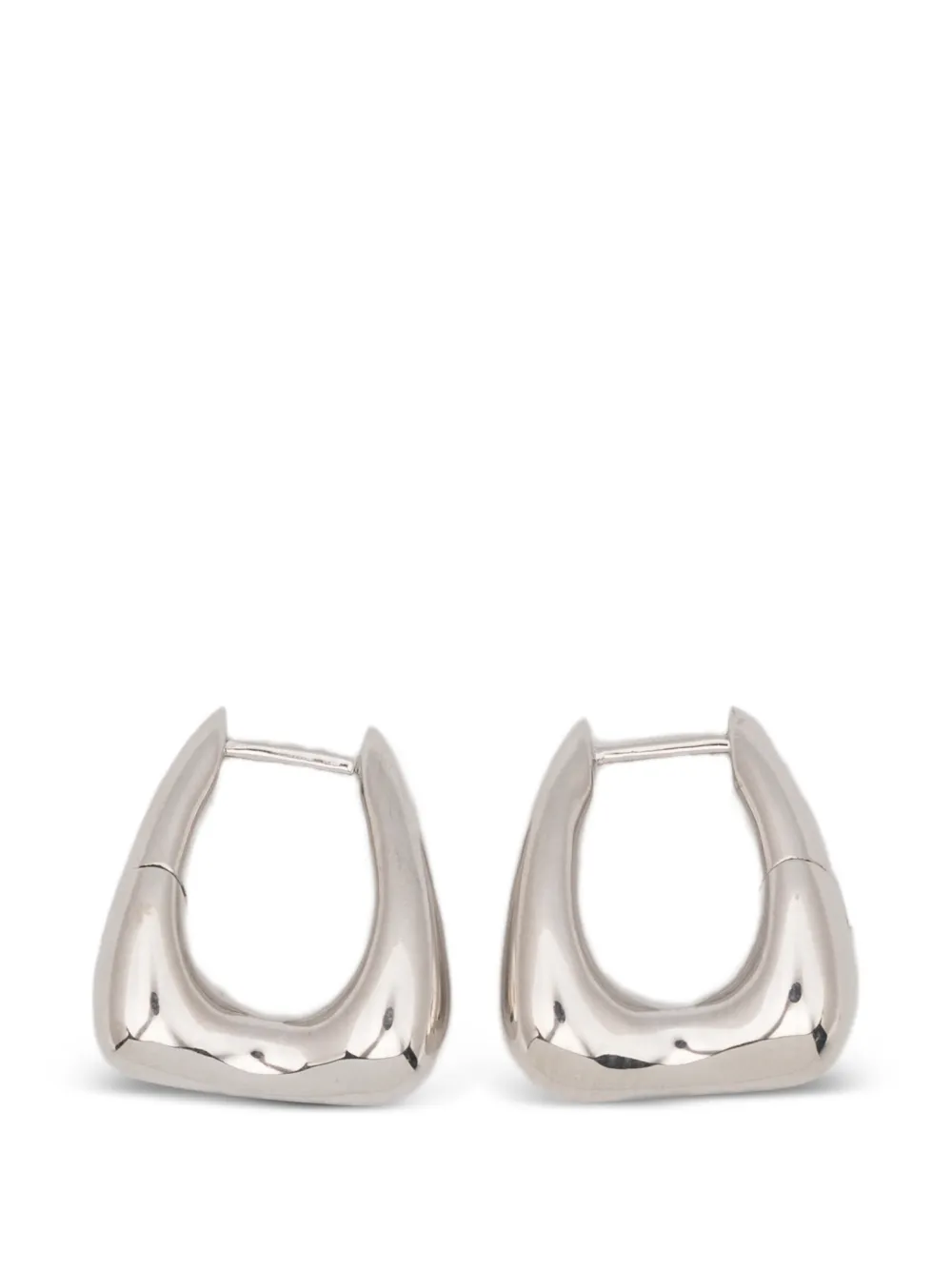 Maria Black Satchel Bend huggie earrings - Argento
