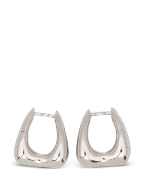 Maria Black Satchel Bend huggie earrings