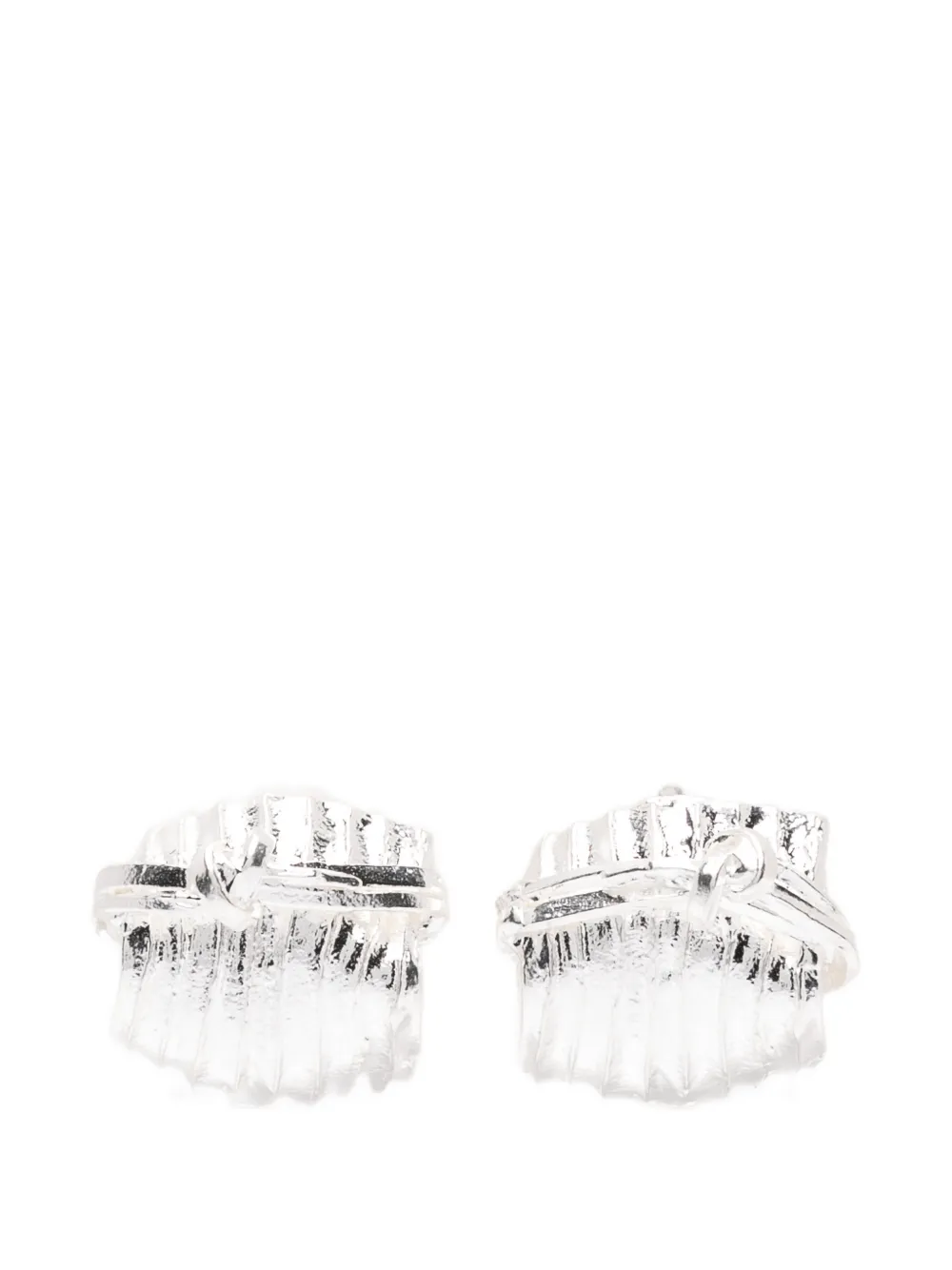 Completedworks textured earrings - Argento