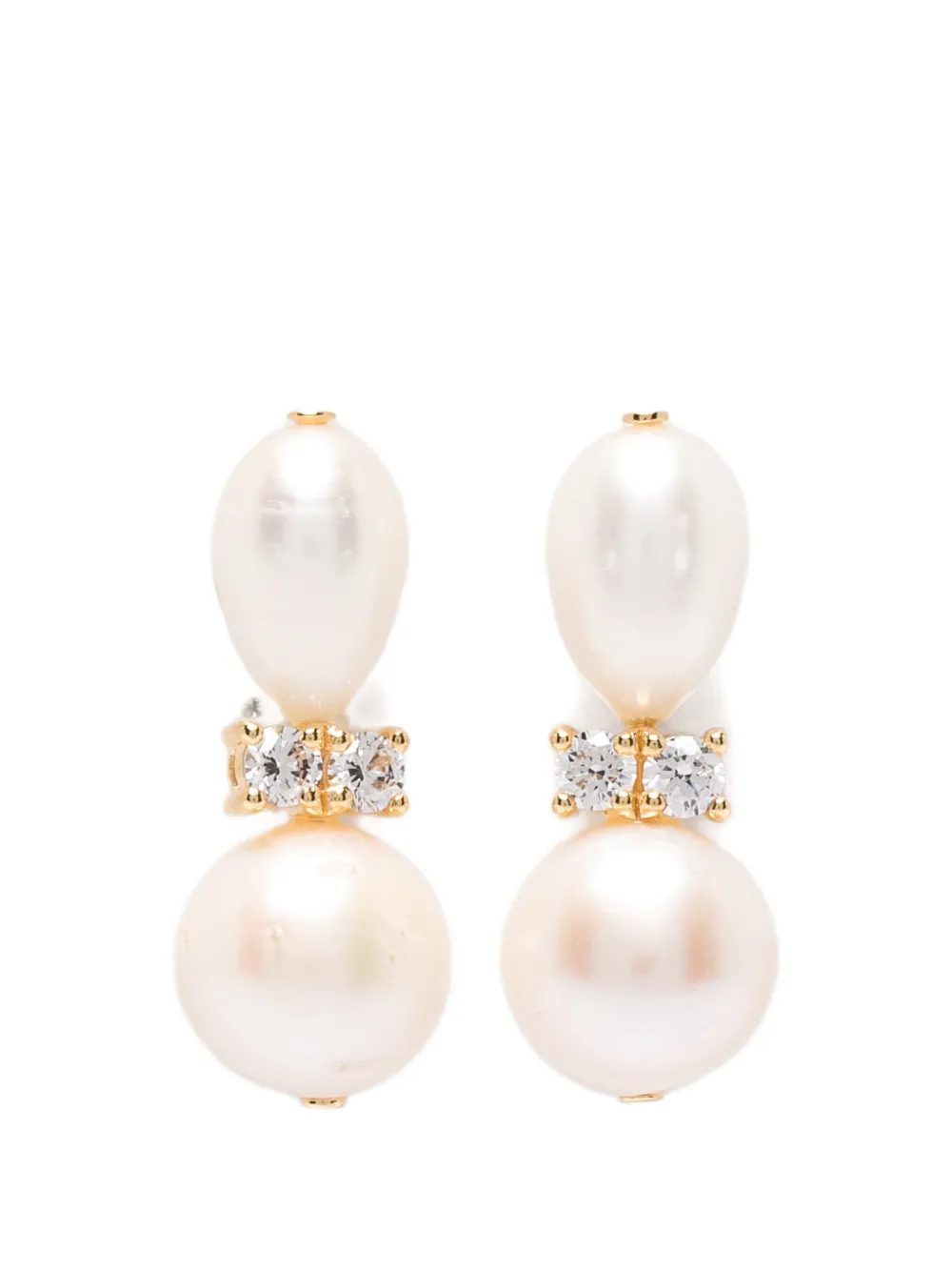 Completedworks pearl earrings - Gold