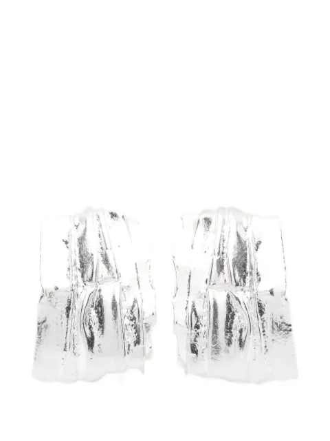 Completedworks textured hoop earrings