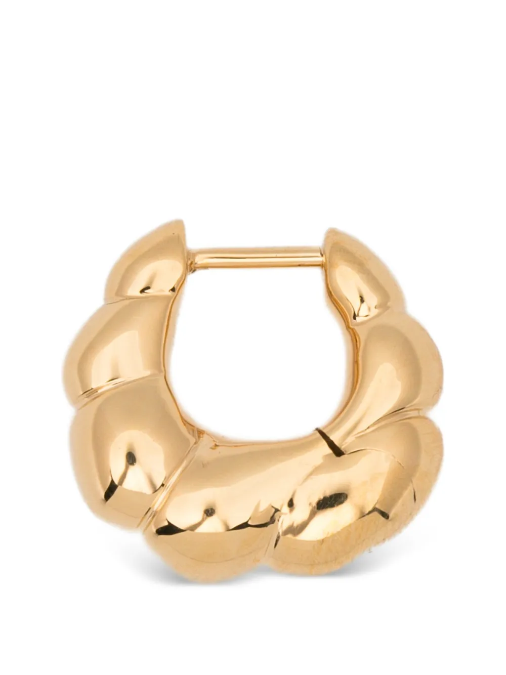 Maria Black Robe Sculpted Earrings In Metallic