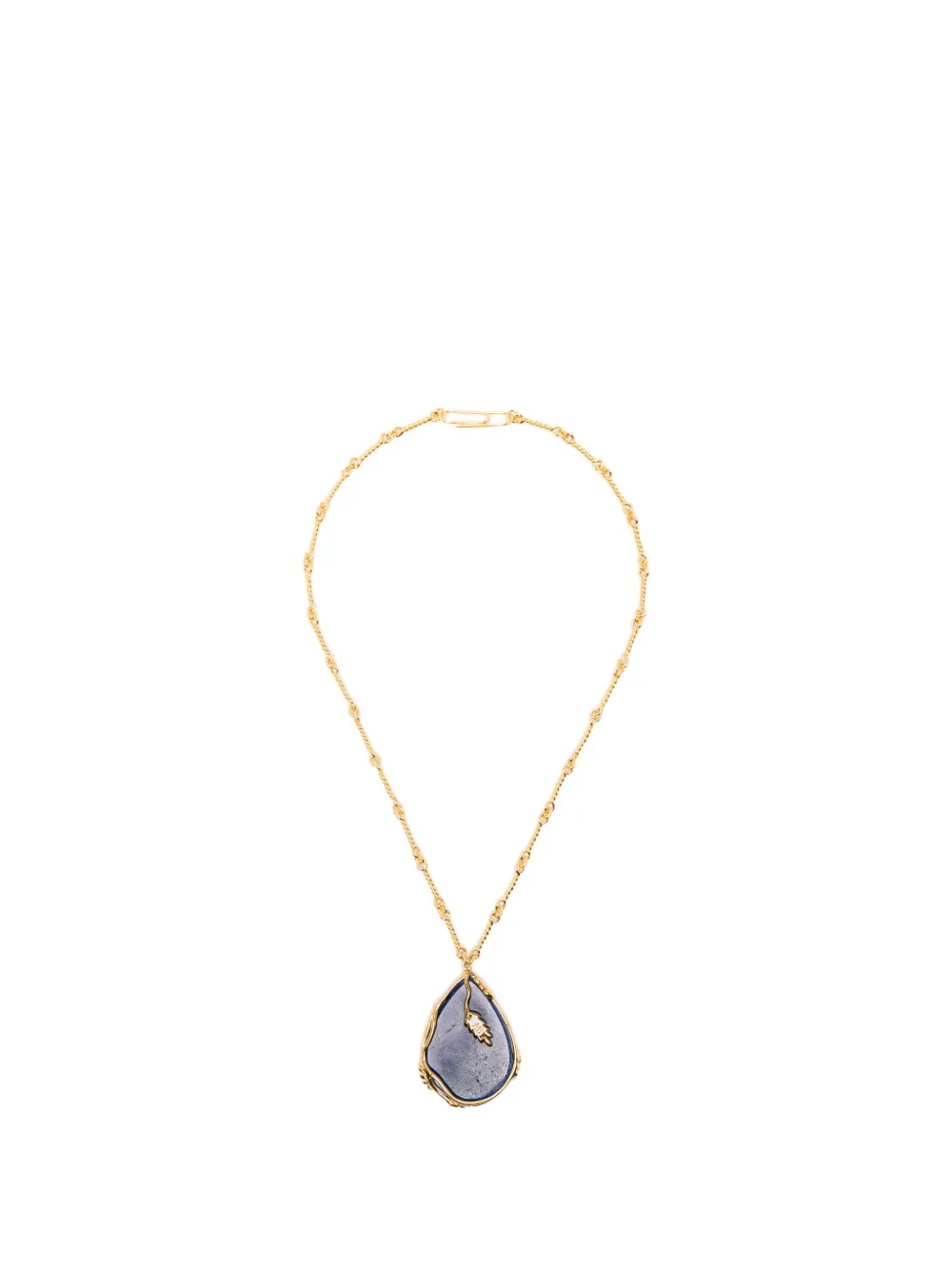 Aurelie Bidermann Françoise leaf-detail necklace - Oro