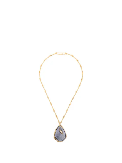 Aurelie Bidermann Françoise leaf-detail necklace