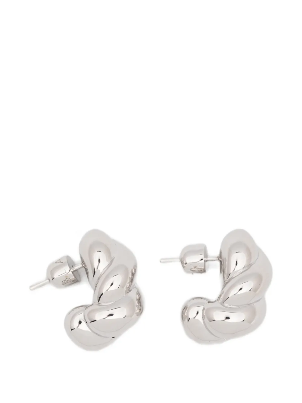 Maria Black Robe large twisted earrings - Argento