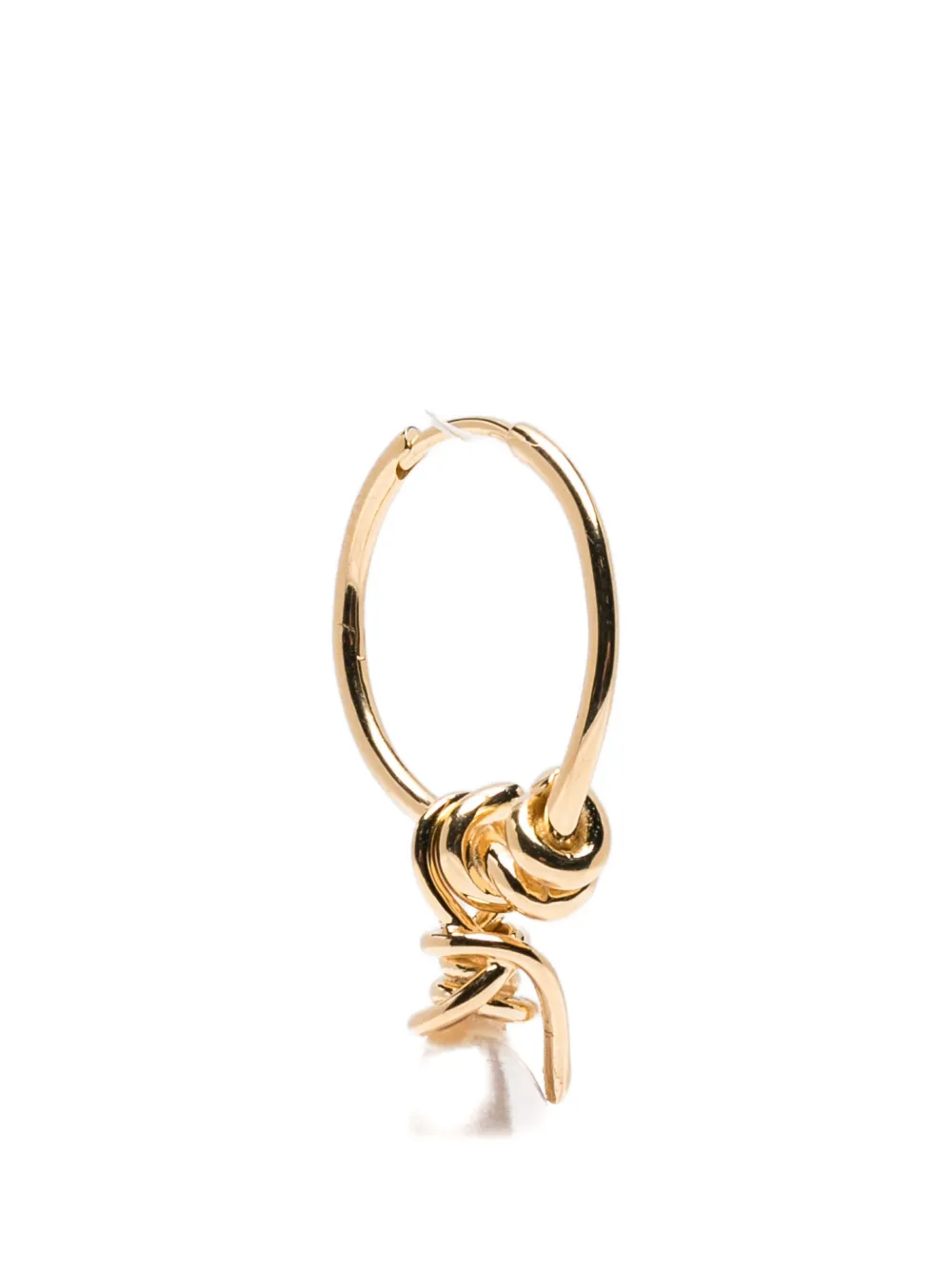 Completedworks pearl-pendant hoop earrings - Oro