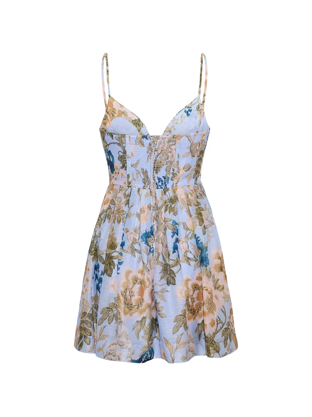Cara Miro mini-jurk met bloemenprint Blauw