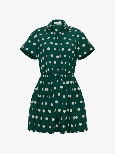 Cara Cara Asbury polka-dot mini dress