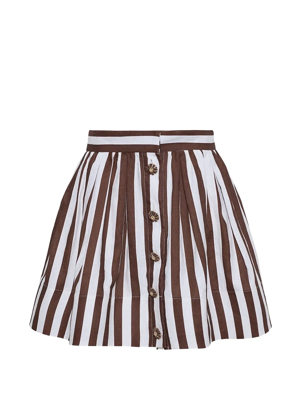 Cara Cara Betty striped mini skirt - Bianco