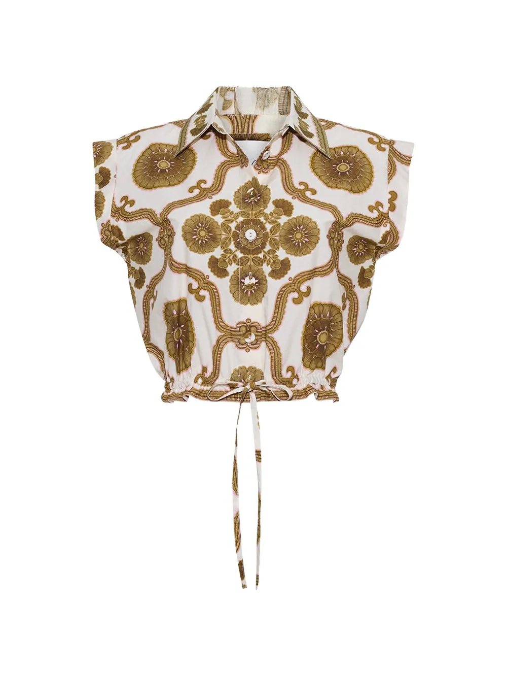 Cara Cara Octavia floral-print shirt - Weiß