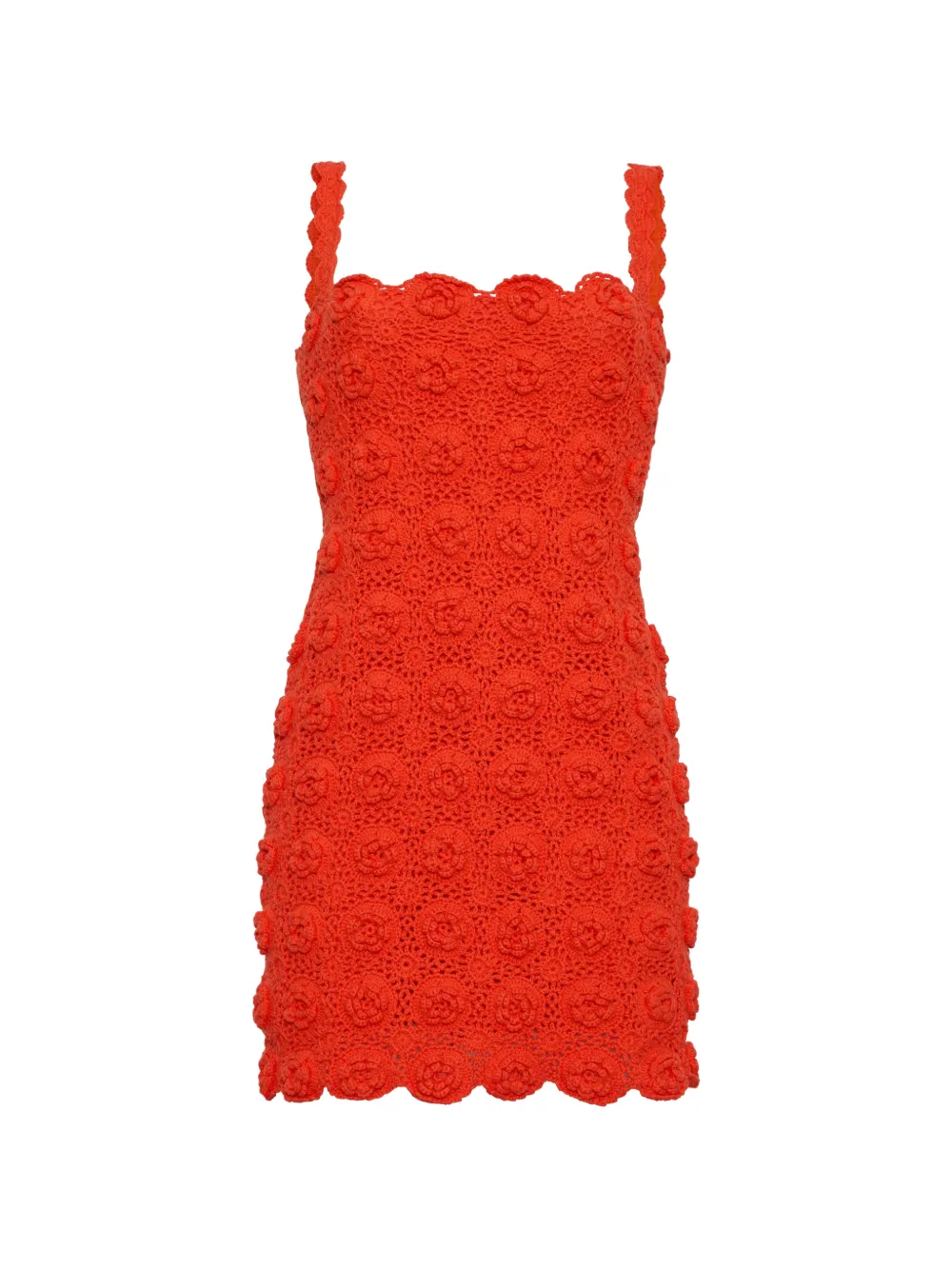 Cara Cara Persephonie crochet-knit dress - Red
