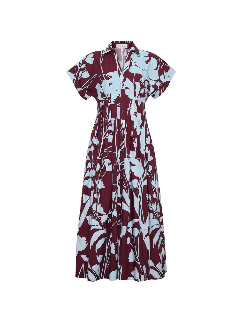 Cara Cara Nash floral-print midi dress - Rot