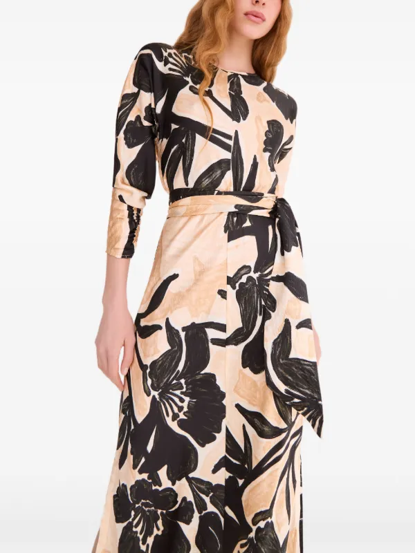 cara maxi dress La Fiorentina Women's Paisley Floral Flutter Sleeve Maxi Dress - Green