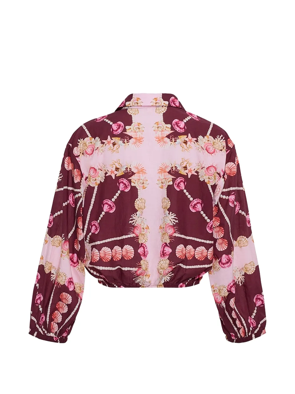 Cara Rumson blouse met schelpenprint Rood