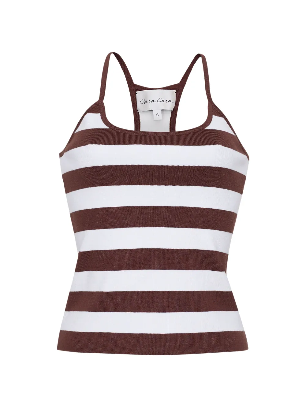 Cara Cara Didi stripe-knit tank top - Marrone