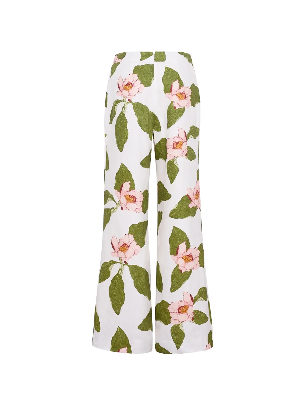 Cara Sunflower broek met bloemenprint Wit