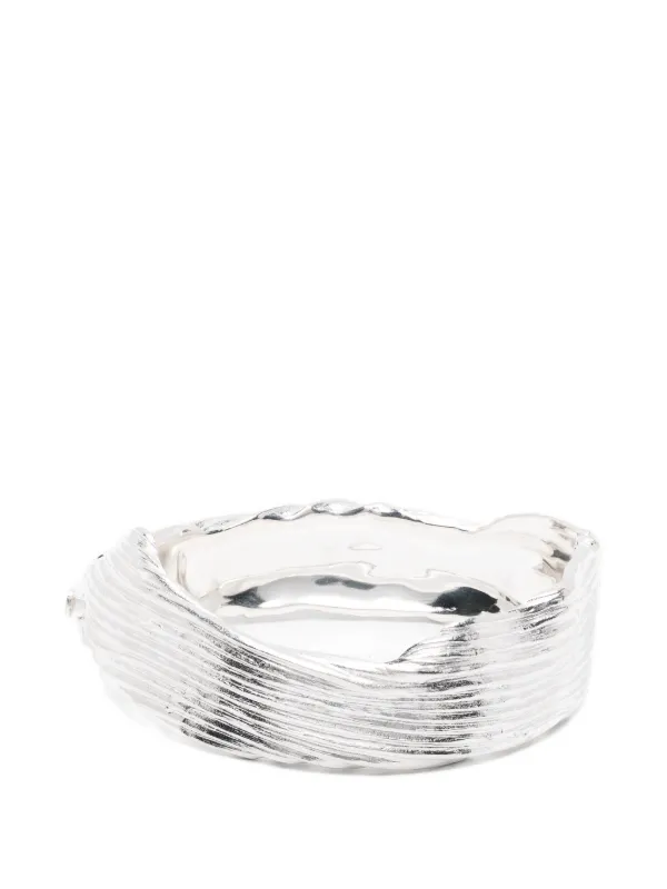 Completedworks Textured Cuff Bracelet in Silver