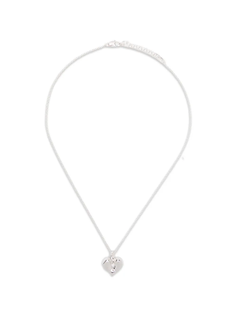 Missoma molten heart-pendant necklace - Argento
