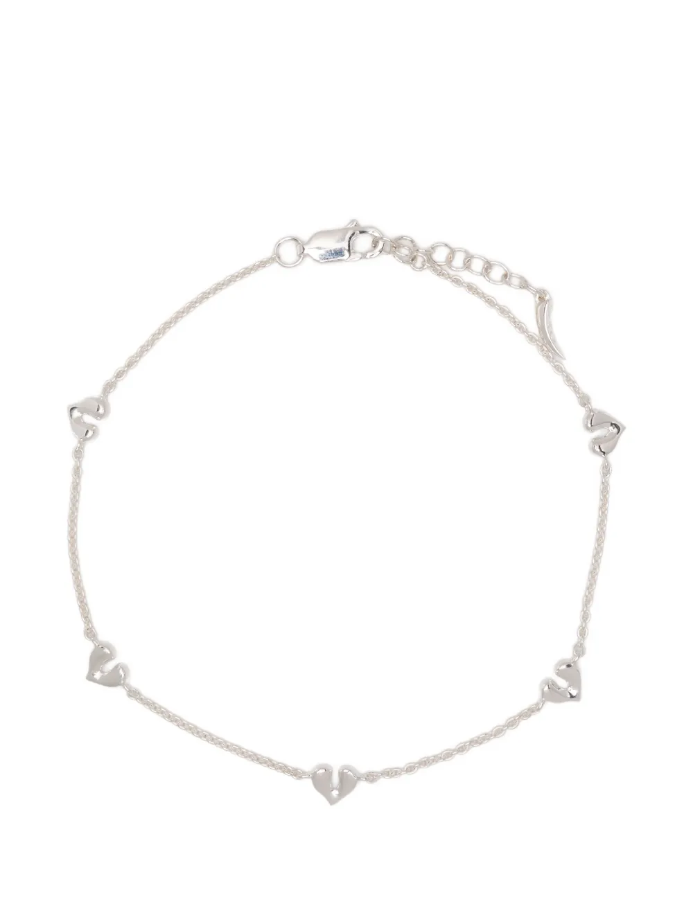 Missoma Molten Heart charm bracelet - Argento