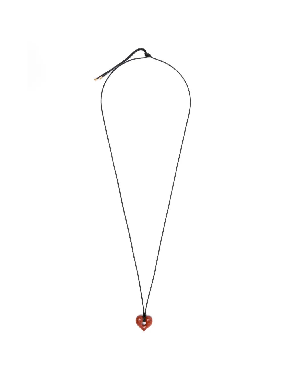 Missoma Molten Heart gemstone-pendant necklace - Marrone