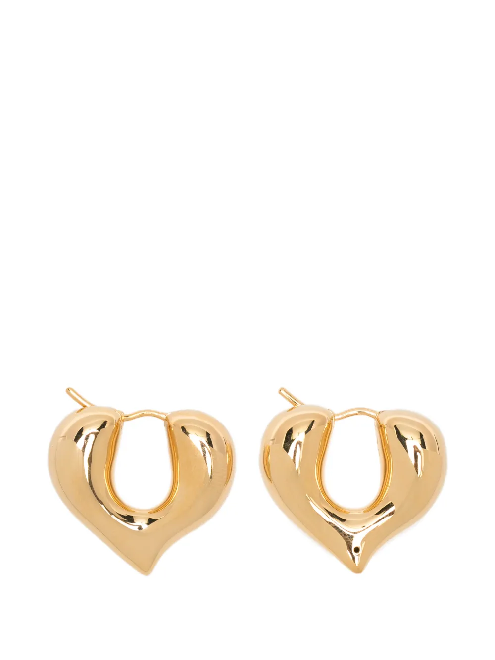 Missoma Molten Heart post-back-fastening hoop earrings - Oro