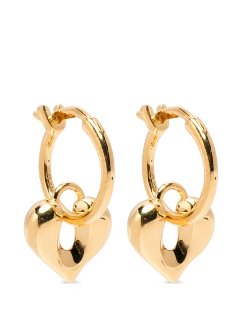 Missoma Molten heart-charm earrings