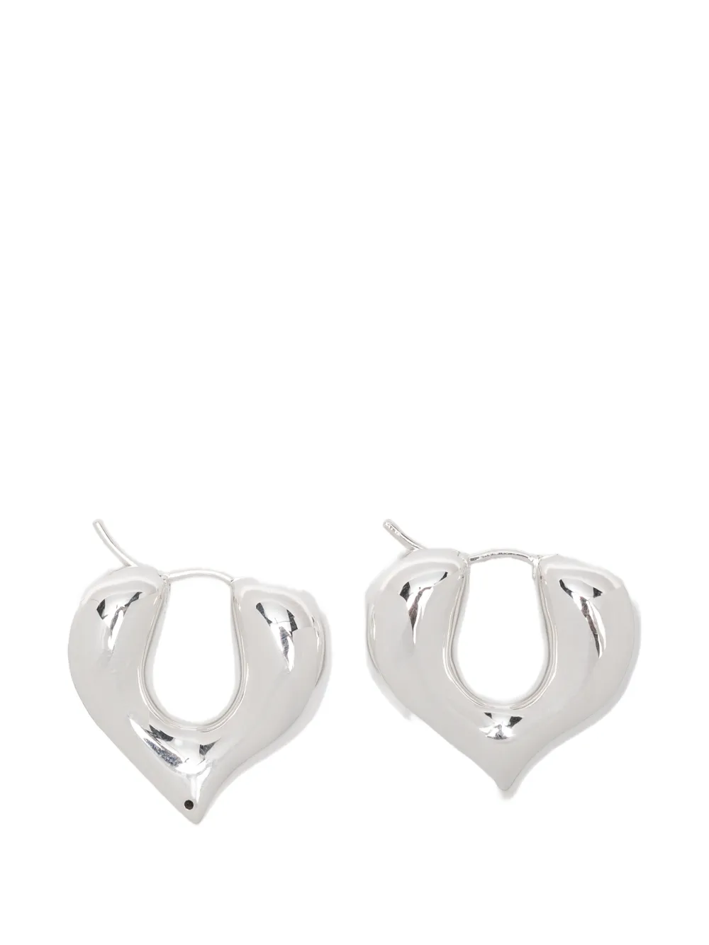Missoma Molten Heart hoop earrings - Argento